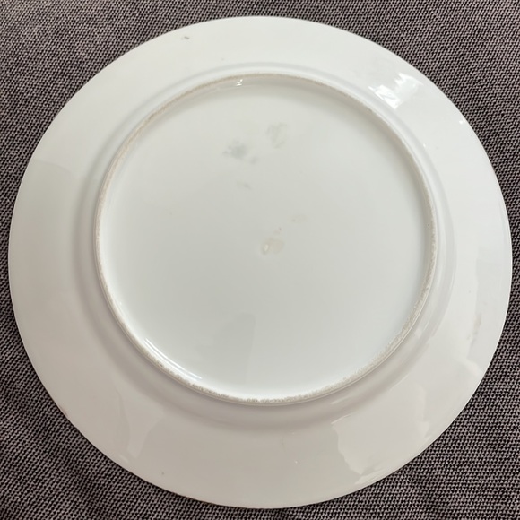 Antique Hand-Painted Plate - Red Poppies - Picture 2 of 4